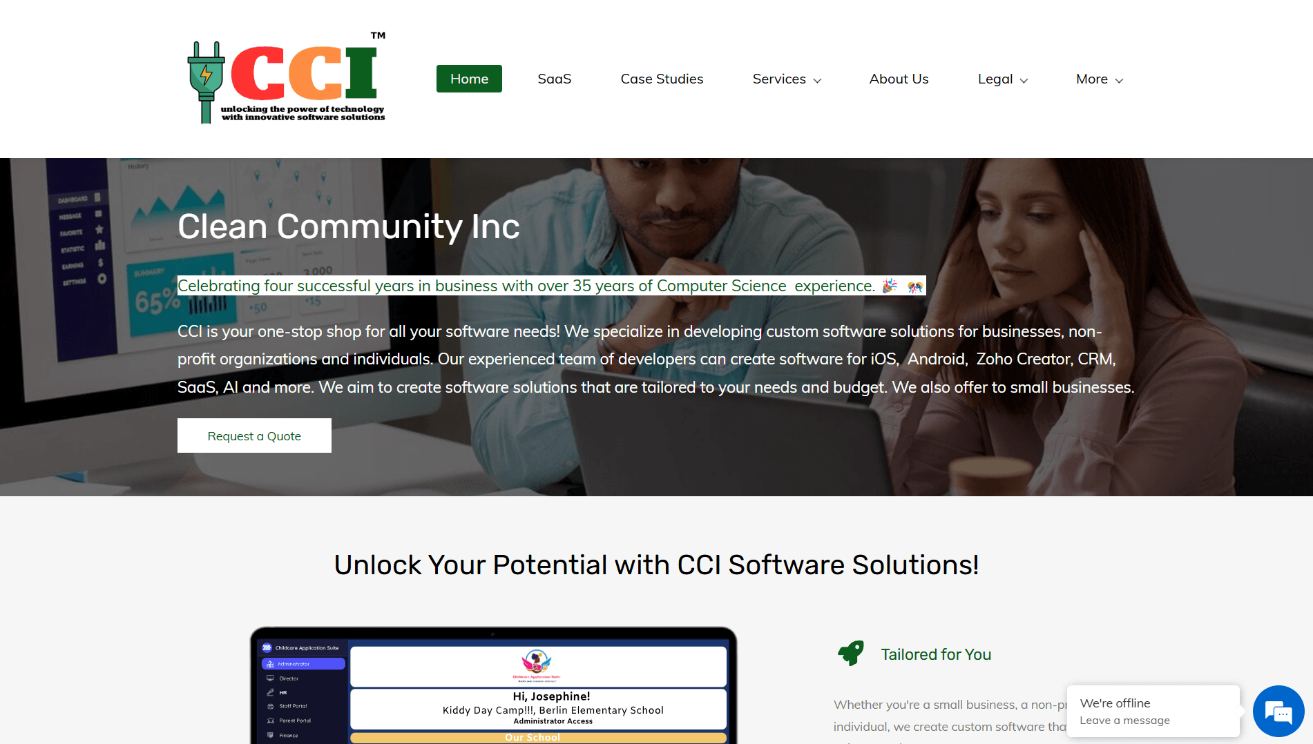 Clean Community Inc. — homepage
